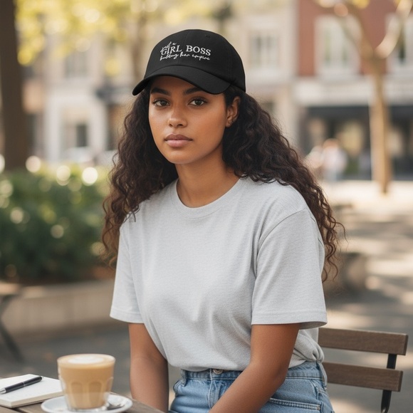 Boss Babe Style: Black Baseball Cap for Empire Builders!🧢👑 NWOT - Picture 7 of 9